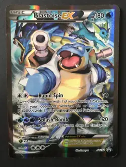 Blastoise EX XY122 XY JUMBO Pokemon Card Oversized PROMO HOLO Generations PLAYED - Image 2