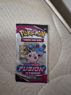 Pokemon TCG Sword and Shield Fusion Strike Fun Pack - 3 Cards - Unopened - Image 1