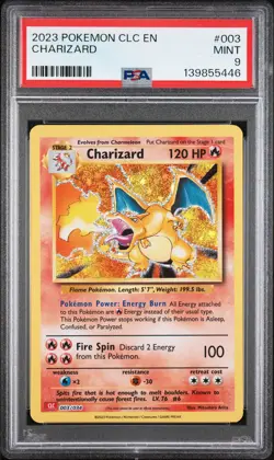 2023 POKEMON CLC-TRADING CARD GAME CLASSIC #003 CHARIZARD PSA 9 - Image 1