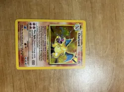 Pokemon TCG Charizard Base Set Holo Unlimited Rare Card 4/102 LP Condition - Image 1