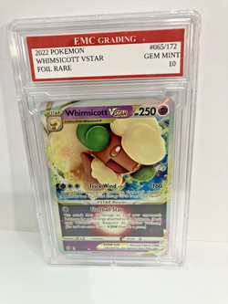 WHIMSICOTT RARE 2022 FOIL #065/172 Pokemon Card GRADED 10 TCG CCG - Image 1