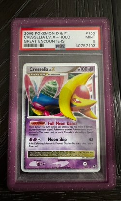 Pokemon Cresselia LV.X Holo 2008 Great Encounters 103/106 PSA 9 Pokemon Card - Image 1