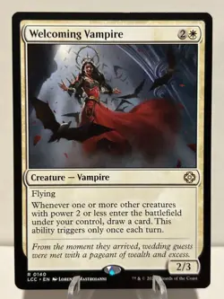 Welcoming Vampire 140 R Commander: The Lost Caverns of Ixalan NM MTG - Image 1