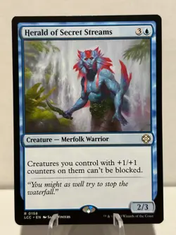 Herald of Secret Streams 158 R Commander: The Lost Caverns of Ixalan NM MTG - Image 1
