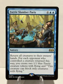 Faerie Slumber Party 311 R Wilds of Eldraine NM MTG - Image 1