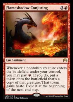 MTG Flameshadow Conjuring - Foil, Magic Origins, Heavily Played, English - Image 1