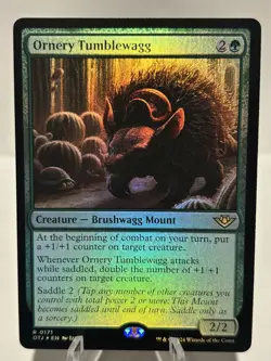 Ornery Tumblewagg 171 R Outlaws of Thunder Junction FOIL NM MTG - Image 1