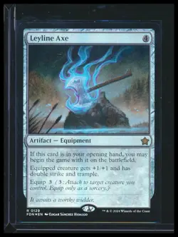MTG- Leyline Axe- Foundations- Rare Foil - Image 1