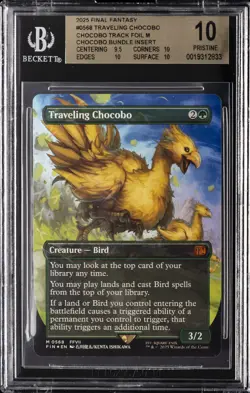 2025 MAGIC: THE GATHERING FINAL FANTASY #568 TRAVELING CHOCOBO BGS 10 - Image 1