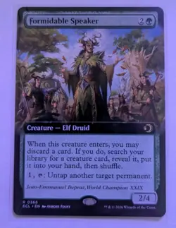 Formidable Speaker (Extended Art) Lorwyn Eclipsed Regular - Image 1