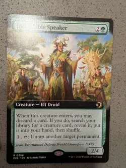 Formidable Speaker (Extended Art) - MTG #366 - Lorwyn Eclipsed - NM - Image 1