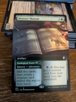 1x Monster Manual - Extended Art - NM MTG CLB - Battle For Baldur's Gate 591 - Image 1
