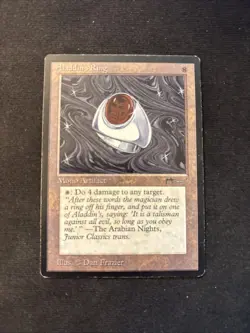 Aladdin's Ring Arabian Nights Mtg HP - Image 1