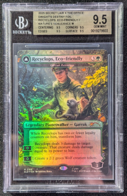 MTG Secret Lair X The Office Recyclops, Eco-friendly Foil BGS 9.5 Gem Mint - Image 1