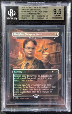 MTG Secret Lair X The Office Dwight's Weapon Stash Foil BGS 9.5 Gem Mint - Image 1