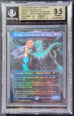 MTG Secret Lair X The Office Dwight, Assistant to the King Foil BGS 9.5 GM - Image 1
