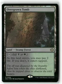 Overgrown Tomb Lorwyn Eclipsed Regular MTG FOIL - Image 1