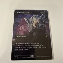 Polluted Bonds Borderless Confetti FOIL Wilds of Eldraine Enchanting NM 507251 - Image 1