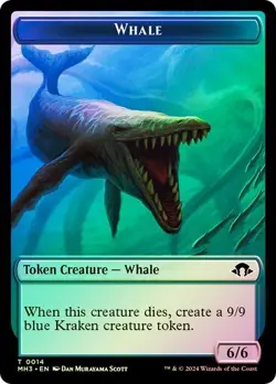 Whale Token FOIL - 0014 - Modern Horizons 3 MH3 MTG - Image 1