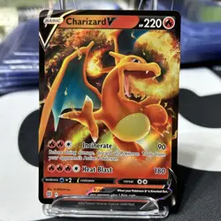 Pokemon TCG Charizard v Brilliant Stars Holo Ultra Rare Card 017/172 - Image 1