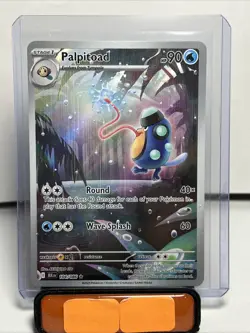 2025 Pokemon Scarlet & Violet Black Bolt Palpitoad Foil Secret Rare #104/86 - Image 1