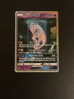 Pokemon TCG Shining Legends Mewtwo GX English Card 78/73 Secret Rare - Image 1