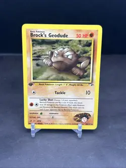 Pokemon 1st Edition Gym Heroes Brock's Geodude 38/132 NS1 - Image 1