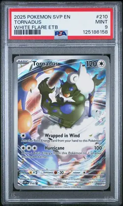 2025 POKEMON SVP EN-SV BLACK STAR PROMO #210 TORNADUS PSA 9 - Image 1