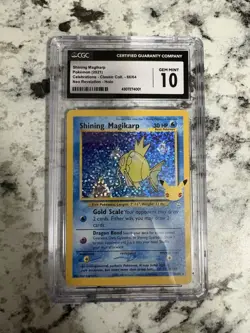 CGC 10 - Shining Magikarp 66/64 Celebrations Classic Collection Pokemon Gem Mint - Image 1