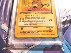 Pokemon 1st Edition Raichu Fossil 29/62 PSA 8 - Image 2