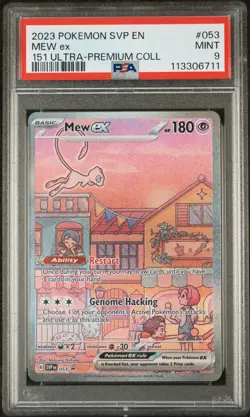 2023 POKEMON SVP EN-SV 151 ULTRA-PREMIUM COLLECTION PROMO #053 MEW EX PSA 9 - Image 1