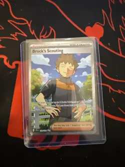 Pokemon TCG Brock's Scouting 179/159 Sv09: Journey Together Holo 179/159 - Image 1