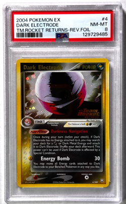 Dark Electrode Reverse Foil PSA 8 NM-MT (2004) Pokemon Team Rocket Returns 4/109 - Image 1