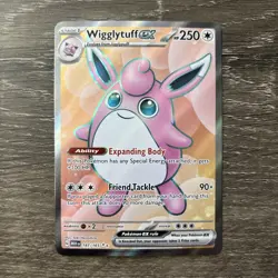 Pokemon TCG Wigglytuff ex 187/165 Sv: Scarlet & Violet 151 Full Art Holo Cute - Image 1