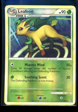 2011 Pokemon Call of Legends #13/95 Leafeon Reverse Holo - Image 1