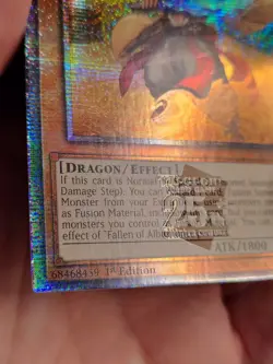 Yu-Gi-Oh! TCG RA04-EN034 Fallen of Albaz Alt Art Quarter Century Secret Rare - Image 4