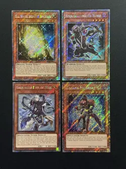 2025 YUGIOH RA04 PLATINUM SECRET RARE SAGE WITH EYES OF BLUE NM BONUS SET - Image 1