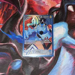 Jinbe Leader OP14-040 Alt Art Azure Sea's Seven English One Piece - Image 1