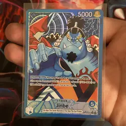 Jinbe Leader OP14-040 Alt Art Azure Sea's Seven English One Piece - Image 2
