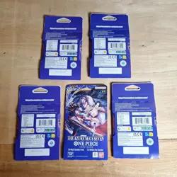 x5 One Piece The Azure Sea's Seven Sleeved Booster Pack English OP-14 - Image 2