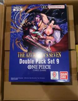 One Piece [OP-14 EB-04] The Azure Sea's Seven Double Pack Set 9 Display English - Image 1