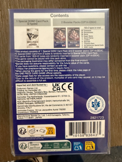 Lot of 4 One Piece Card Game Double Pack Set 9: Azure Sea's Seven Series- Sealed - Image 2