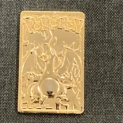 1999 Burger King Pokemon Trading Card 23k Gold Plated Charizard - Image 1