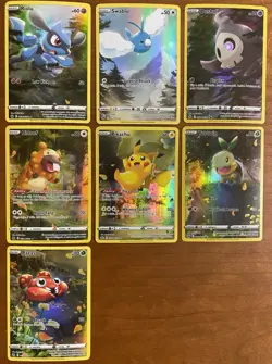 Pokemon Crown Zenith Puzzle Cards Riolu Swablu Duskull Bidoof Pikachu Turtwig Pa - Image 2