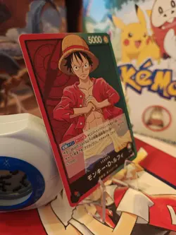 Monkey D. Luffy OP01-003 L ONE PIECE Card ROMANCE DAWN Japanese NM See Pics - Image 3