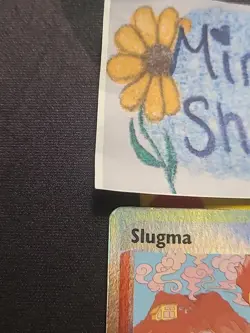 Slugma 72/97 2003 EX Dragon Common Pokemon Trading Card Heavy Play With Writing - Image 3