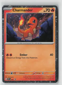 Pokemon Charmander #047 SV: Scarlet & Violet Promo Cards Near Mint or Better - Image 1