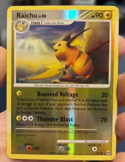 Pokemon TCG Raichu Reverse Holo Card 27/99 Arceus - Image 1