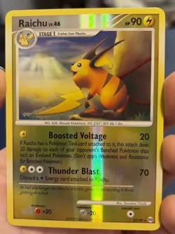 Pokemon TCG Raichu Reverse Holo Card 27/99 Arceus - Image 2