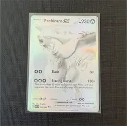 Pokemon Reshiram EX Full Art Holo Card 173/086 230HP Slash Blazing Burst - Image 1